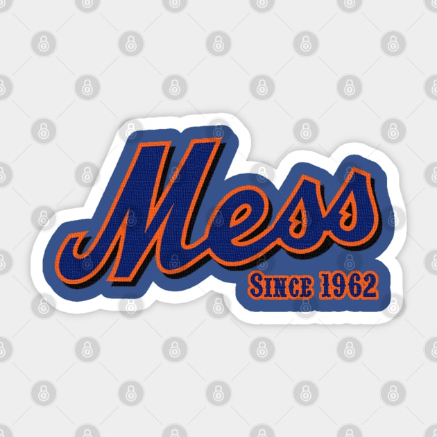 New York MESS Sticker by PopCultureShirts